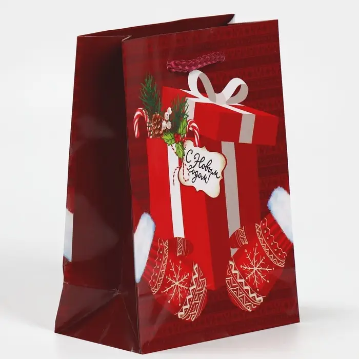 Пакет подарочный новогодний ламинированный «Для тебя», S 12 х 15 х 5.5 см Пакет подарочный новогодний ламинированный «Для тебя», S 12 х 15 х 5.5 см