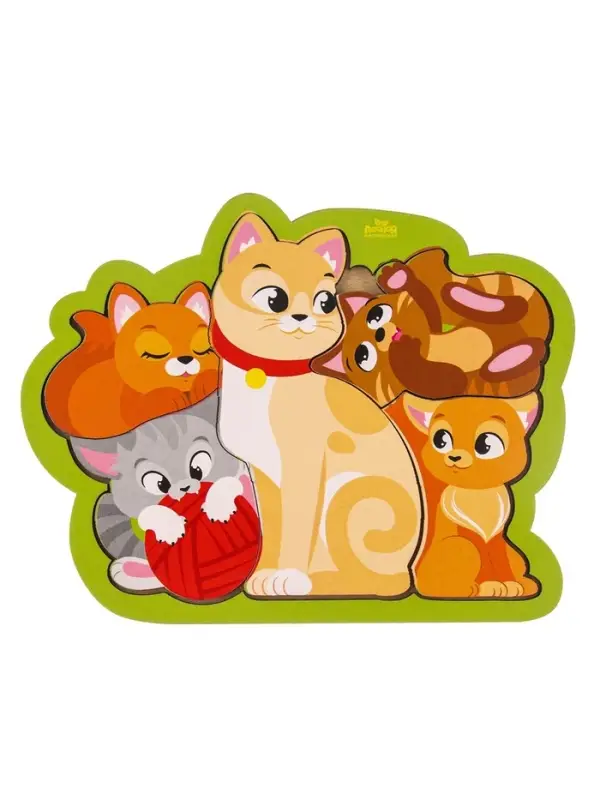 Головоломка &laquo;Кошка с котятами&raquo; для самых маленьких