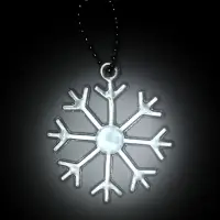 Светоотражающий элемент &laquo;Снежинка&raquo;, 5.5&times;5 см, цвет белый