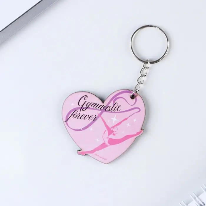 Брелок для ключей деревянный «Гимнастика», 4.7×5.3 см Брелок для ключей деревянный «Гимнастика», 4.7×5.3 см