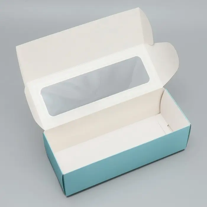 Коробка для кондитерских изделий с окном &laquo;Новогодняя&raquo;, 26 х 10 х 8 см