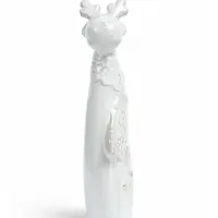 Фигурка декоративная &laquo;Лосик с кружевной шалью&raquo;, керамика, 8.4&times;4.8&times;21.3 см