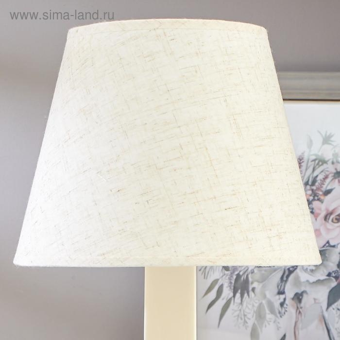 Лампа настольная 62104 1хЕ27 15Вт светло-бежевый d=22 см, h=34,5 см RISALUX