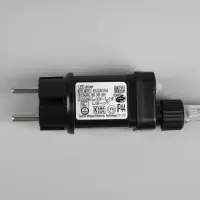 Гирлянда &laquo;Мишура&raquo; 50 м, роса, IP44, серебристая нить, 1500 LED, 8 режимов, свечение мульти, 36 В