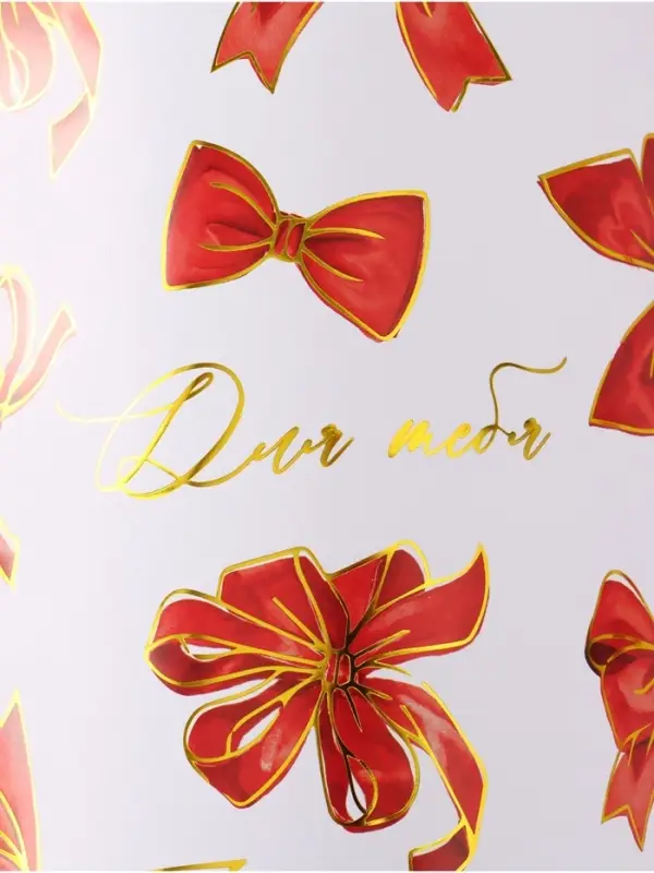 Бумага упаковочная глянцевая &laquo;Для тебя&raquo;, тиснение, 70&times;100 см