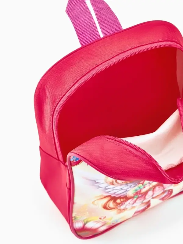 Рюкзак детский 20,5*9*24, отд на молнии. девочка ярко-розовый Рюкзак детский 20,5*9*24, отд на молнии. девочка ярко-розовый