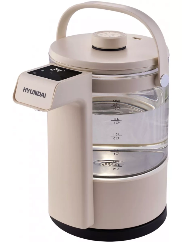 Чайник HYK-G7700 2,5л 2200Вт кремовый (стекло) Чайник HYK-G7700 2,5л 2200Вт кремовый (стекло)