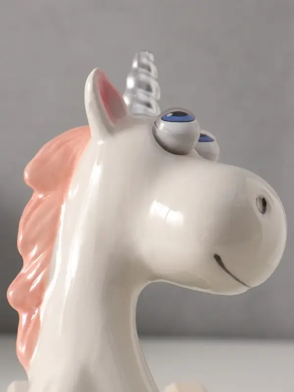 Копилка для денег &laquo;Единорожек-пучеглаз&raquo;, керамика, 9&times;10.9&times;20.3 см