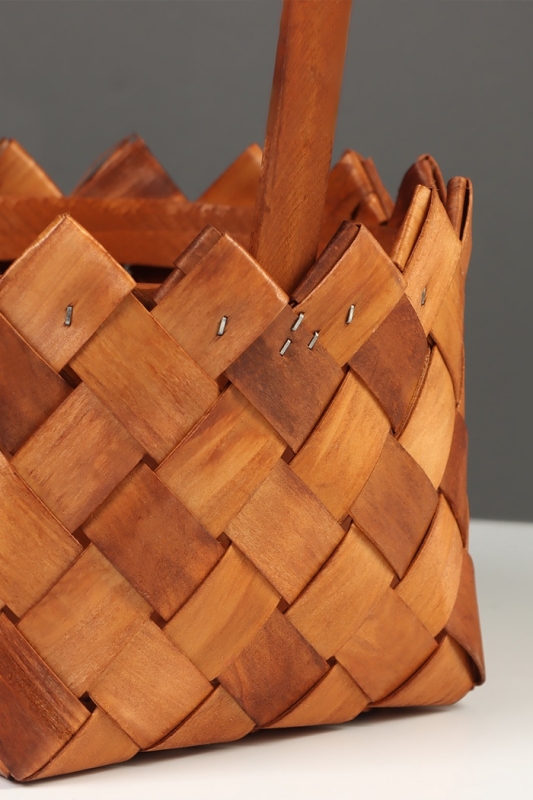 Набор корзин плетёных, 2 шт., 20×20×12 см, 16×16×10 см, ива, натуральный цвет