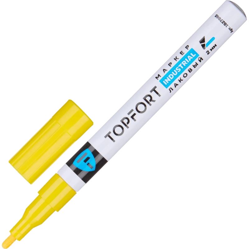 Маркер лаковый Topfort Industrial 2 мм желтый