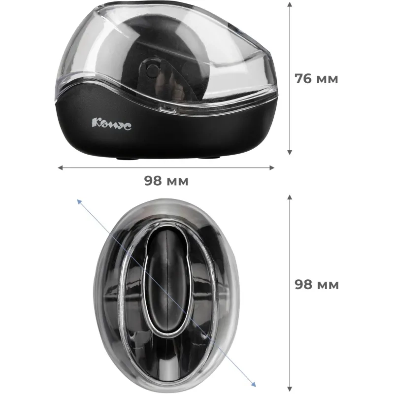Скрепочница магнитная Комус 200107 с вращающимся колесиком