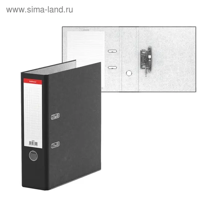 Папка&ndash;регистратор А4, 80 мм, ErichKrause Original, с арочным механизмом, черная