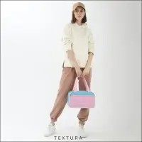 Сумка для обуви TEXTURA, школьная, 33&times;10&times;20 см, розовая