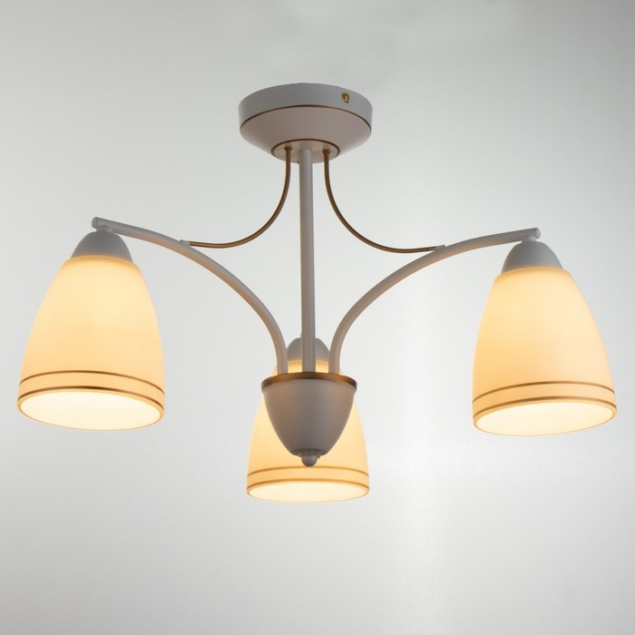 Люстра Люстра "Фрэнликс" 3хЕ27 40Вт белый 54х54х30 см BayerLux