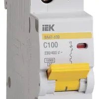 KARAT Автоматический выключатель ВА47-100 1P C 100А 10кА IEK