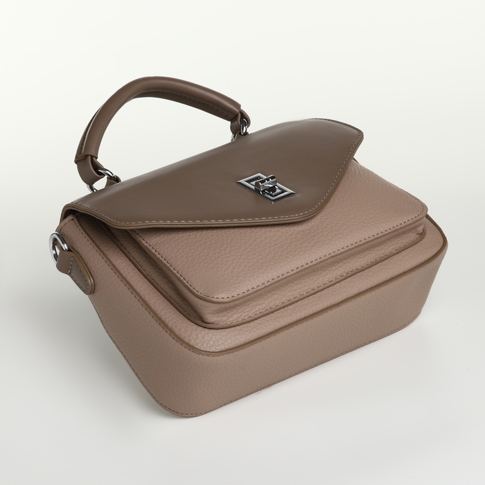 Сумка женская на клапане TEXTURA, маленький размер, цвет бежевый Сумка женская на клапане TEXTURA, маленький размер, цвет бежевый