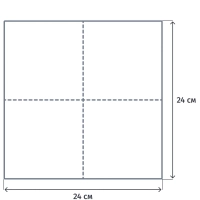 Салфетки бумажные 2сл 24х24см с тиснением белые целлюлоза 250шт/уп_Спб