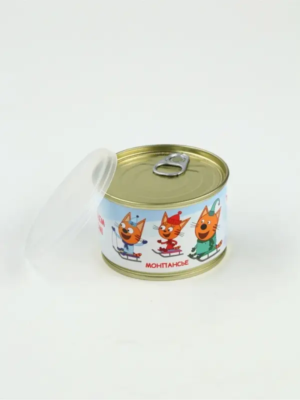 Монпансье в консервной банке «Три кота Новый год» 3 шт. Монпансье в консервной банке «Три кота Новый год» 3 шт.
