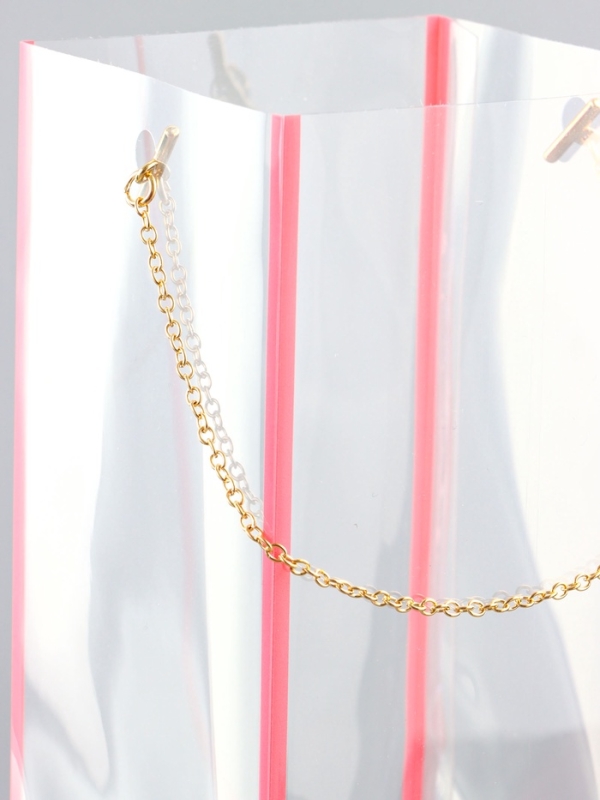 Переноска для цветов из PVC, розовая, влагостойкая, 50х10х10см