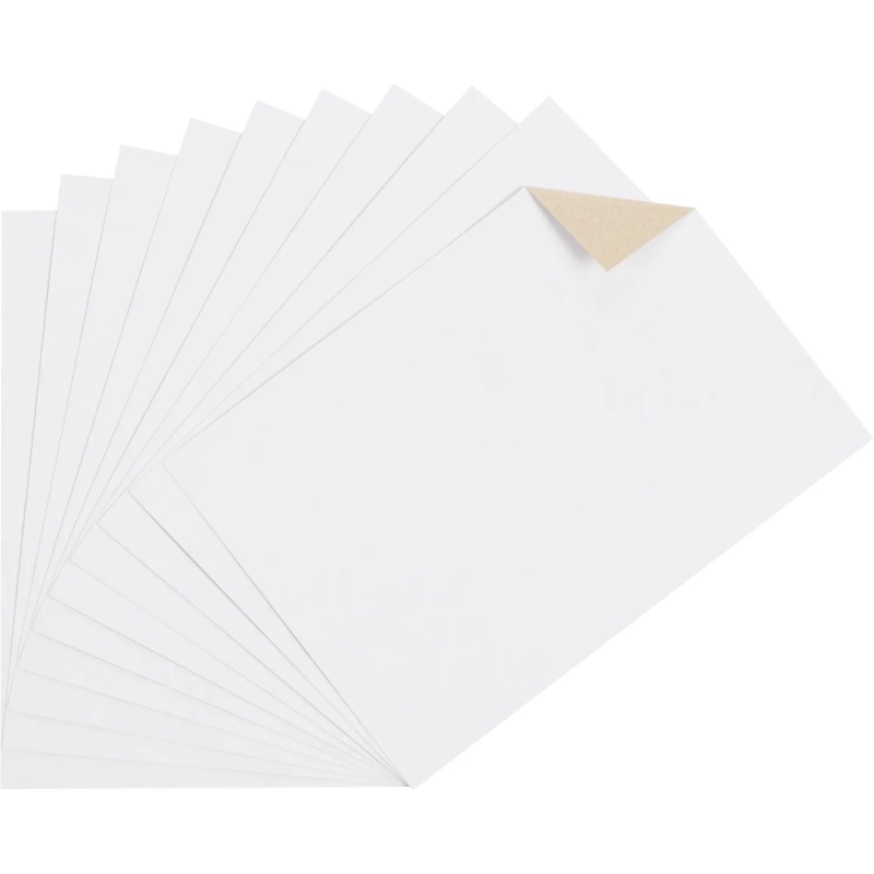 Картон белый  10л ,А4, Комус Класс Живая природа, немелованный