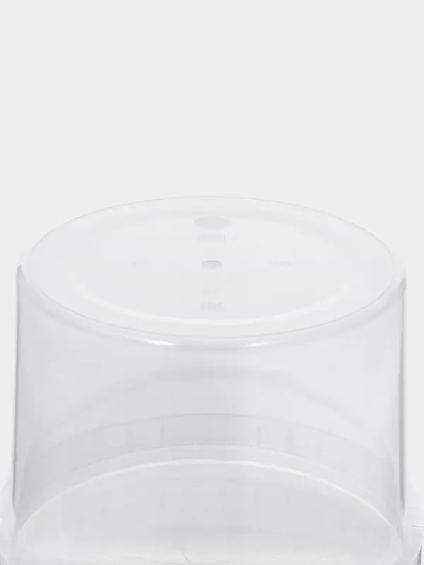 Ведро с крышкой,3 л, d= 19 см, прозрачное, 60 шт/уп.