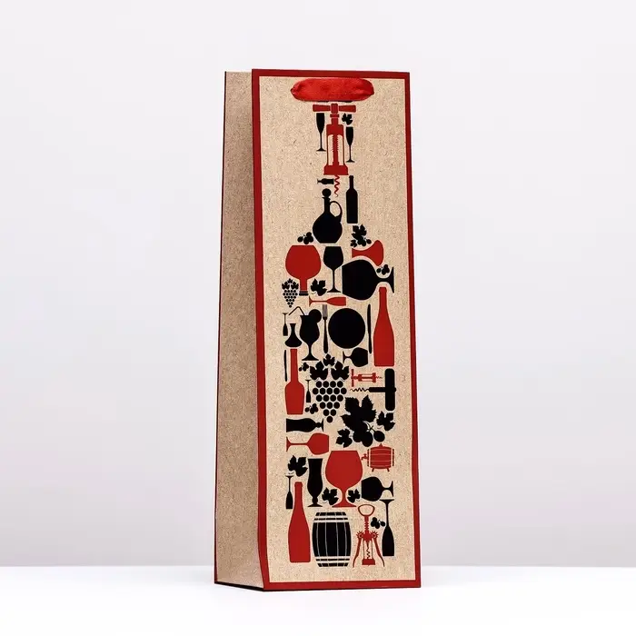 Пакет под бутылку «Сollection», 12×36×9 см