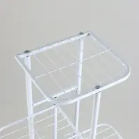 Подставка для цветов Greengo, 8 полок, 43&times;22&times;141 см, напольная, металл, белая