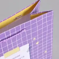 Пакет подарочный "Верь в себя" ламинированный 26 х 12 х 32 см