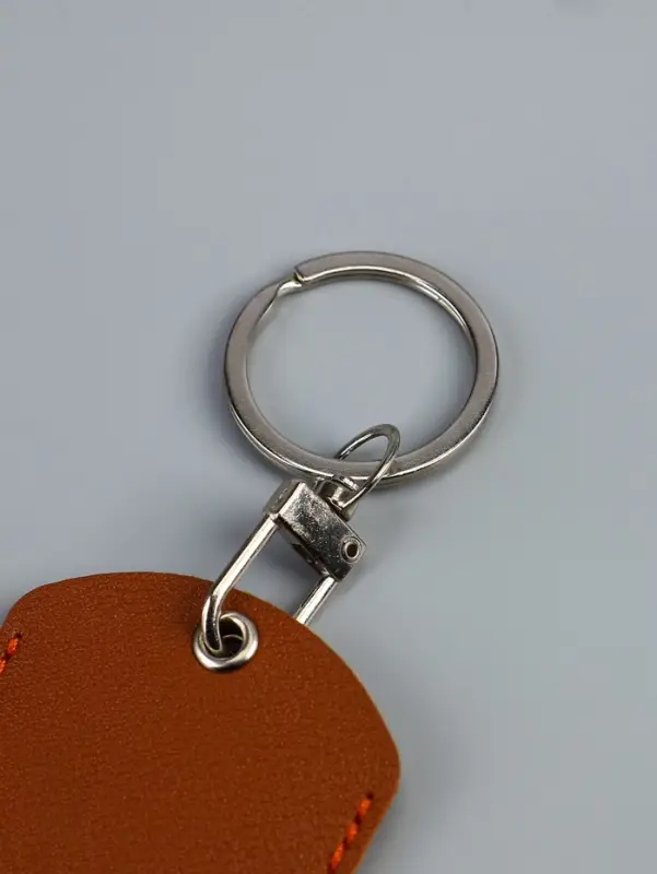 Брелок чехол для магнитных ключей, прямоугольный, рыжий 4,5х7 см