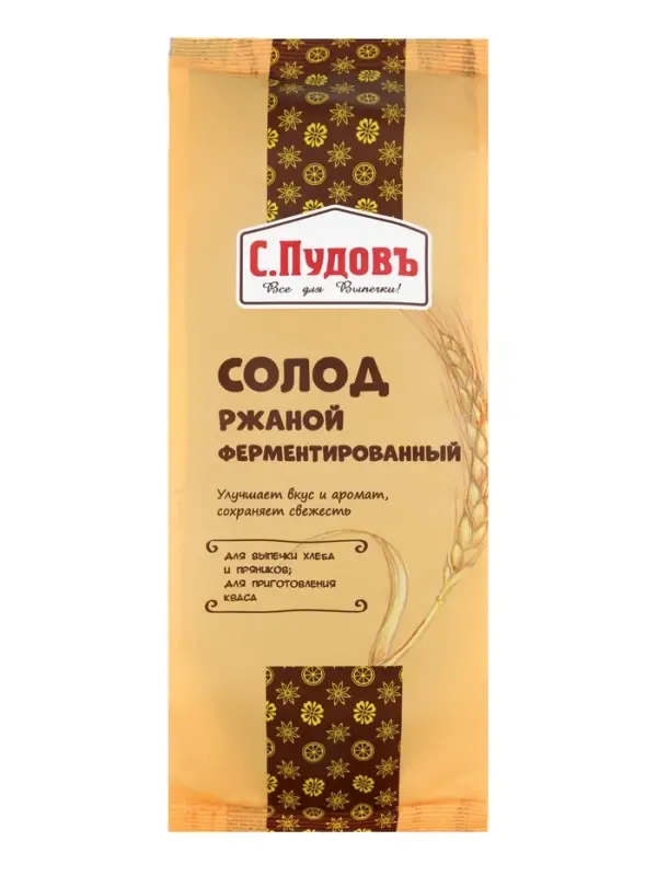 Солод ржаной ферментированный &laquo;С. Пудовъ&raquo;, 300 г