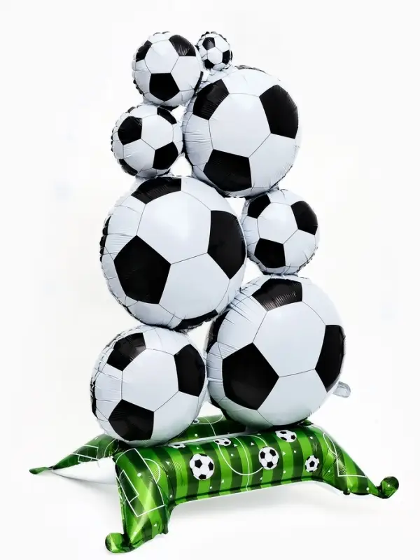 Воздушный шар фольгированный 60" &laquo;Футбол", под воздух