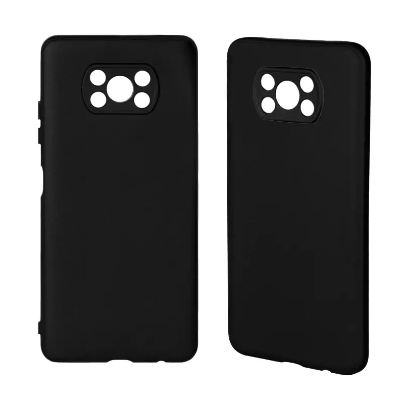 Чехол Xiaomi Poco X3 NFC TPU матовый черный Чехол Xiaomi Poco X3 NFC TPU матовый черный