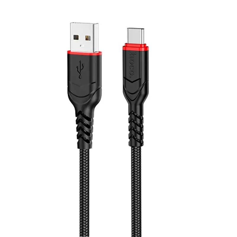 Кабель USB на Type-C 2M 3A X59 HOCO черный