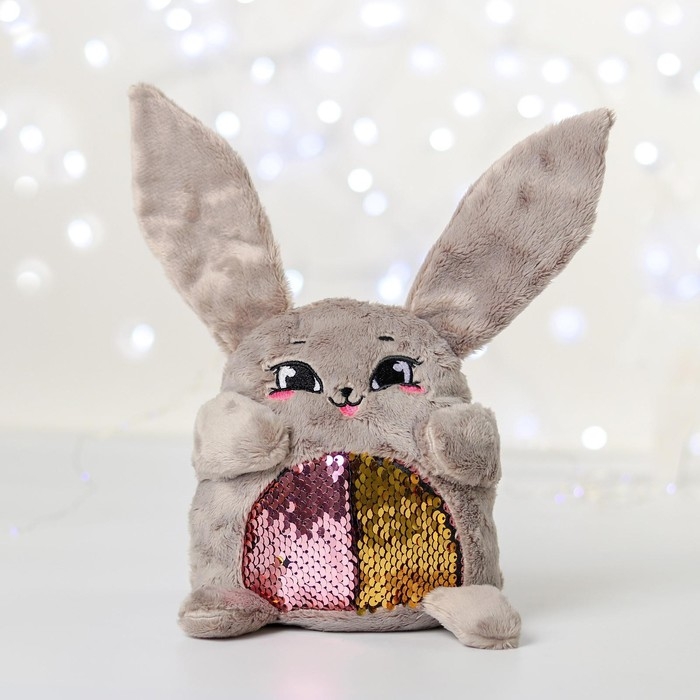 Мягкая игрушка «Зайка Софи», с пайетками, 16х8х17 см Мягкая игрушка «Зайка Софи», с пайетками, 16х8х17 см