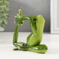 Фигурка полистоун &laquo;Лягуха - йога&raquo;, 9.5&times;6&times;11 см