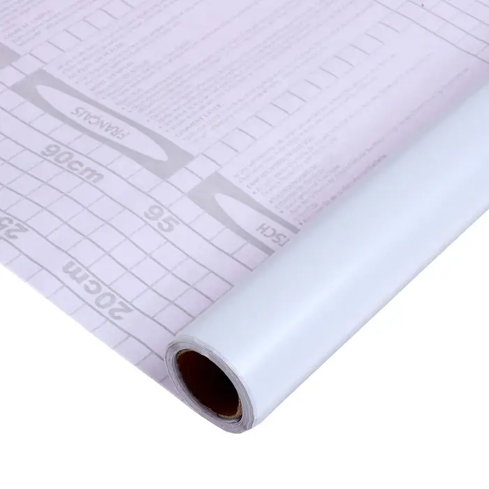 Плёнка самоклеящаяся 0.45&times;3 м, 80 мкм, белая