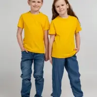 Футболка детская Regent Kids 150 желтая, на рост 96-104 см (4 года)