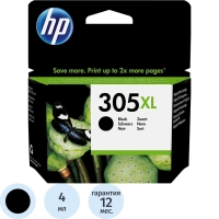 Картридж струйный HP 305XL 3YM62AE чер. пов.емк. для DJ 2320/2710/2720