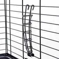 Клетка для кроликов, морских свинок &laquo;Пижон&raquo; №4 складная, 80&times;50&times;47 см, светло-серая