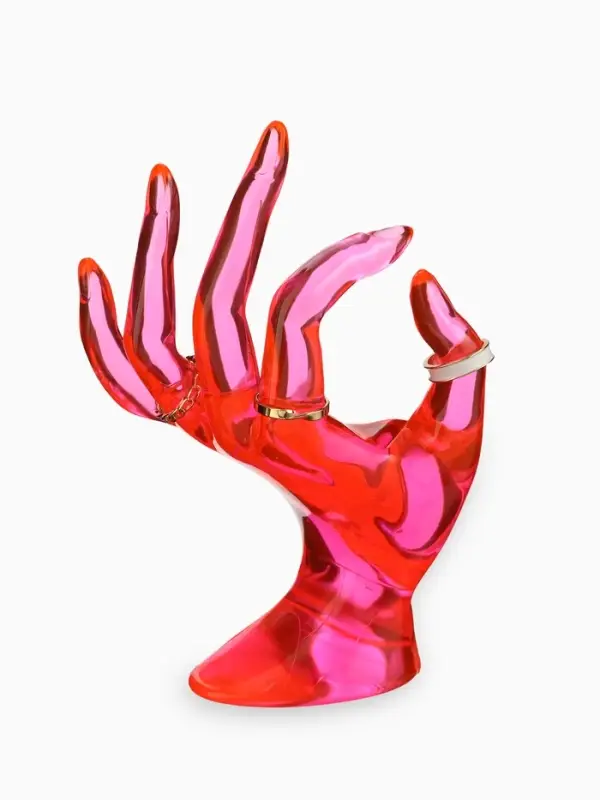 Подставка для украшений &laquo;QF. Рука&raquo;, 10.5&times;8&times;16 см, розовая