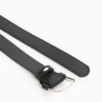 Ремень женский, 110&times;2.7 см, пряжка-затяжка металл, серебристая, чёрный