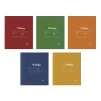 Тетрадь 18 листов в клетку Calligrata "Однотонная Классика Линовка. Эконом", обложка мелованная бумага, ВД-лак, блок №2 (серые листы), МИКС