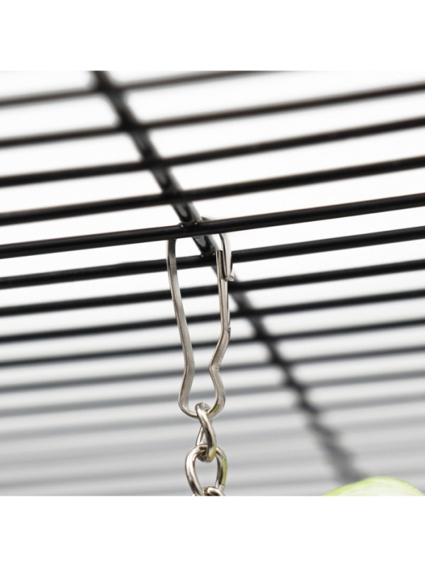 Игрушка для птиц "Птичка" с колокольчиком, 11.9 х 3.4 х 12.5 см, жёлтая