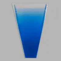 Пакет конус для цветов, «Переход», 29+10×45 см, королевский синий