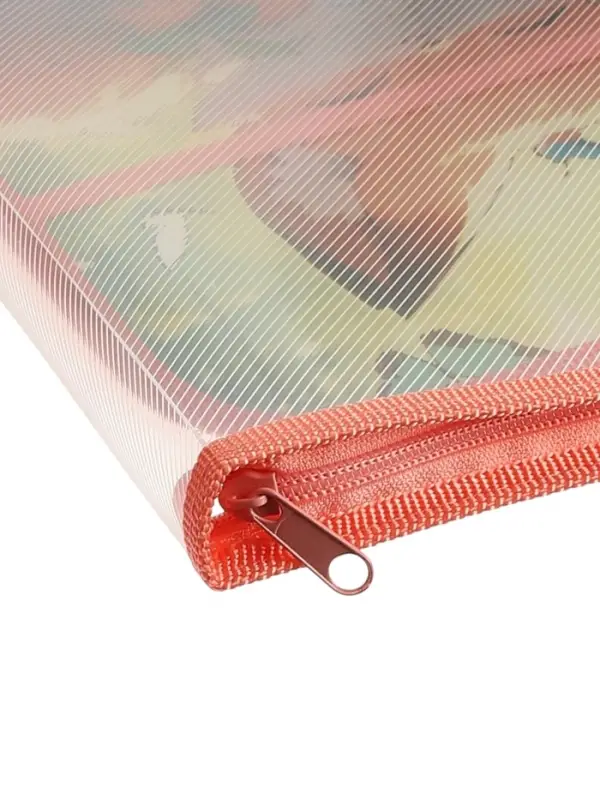 Папка для труда А4 &laquo;Лисята в лесу&raquo;, молния вокруг/откидная планка