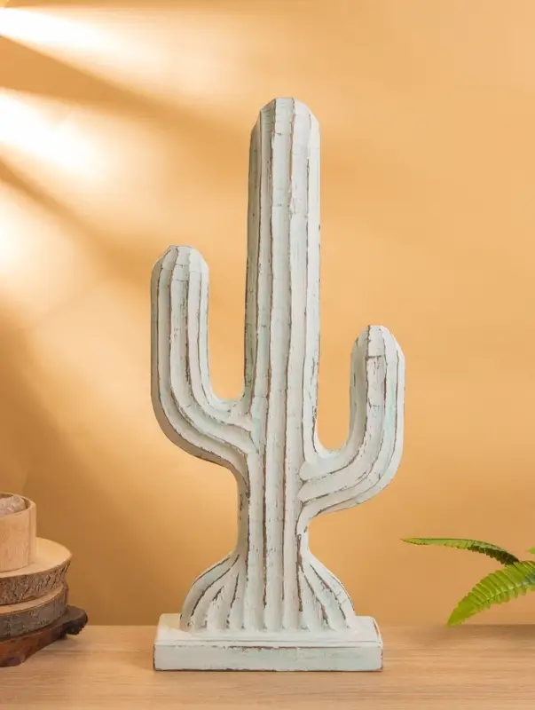 Сувенир «Кактус», 24×9×54 см, дерево, голубой Сувенир «Кактус», 24×9×54 см, дерево, голубой
