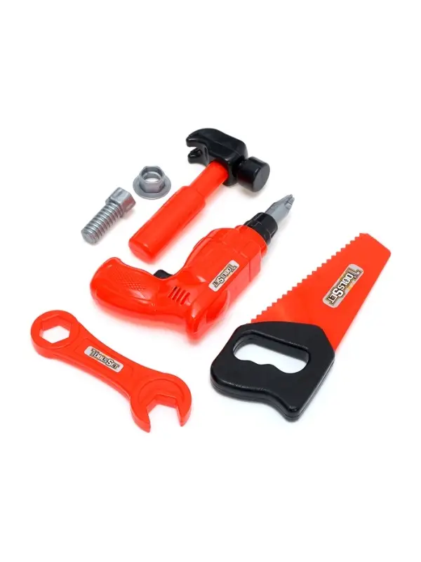 Инструменты детские &laquo;Строитель&raquo;, набор 6 предметов, цвета МИКС