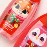 Подарочный набор для девочки &laquo;Для тебя&raquo;: пена для купания, шампунь для волос и мочалка утка, Чистое счастье