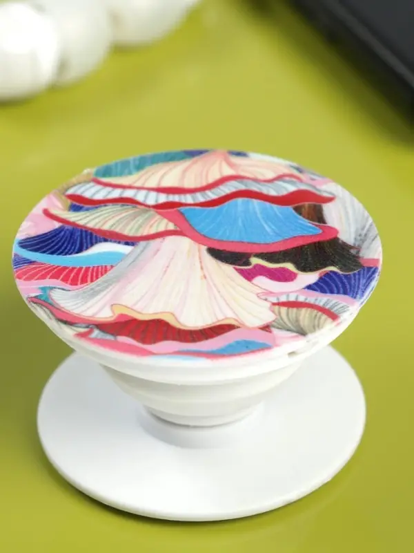 Держатель-подставка попсокет для телефона Luazon, рисунок МИКС