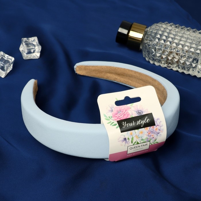 Ободок для волос Ободок для волос "Лира" 3 см, голубой